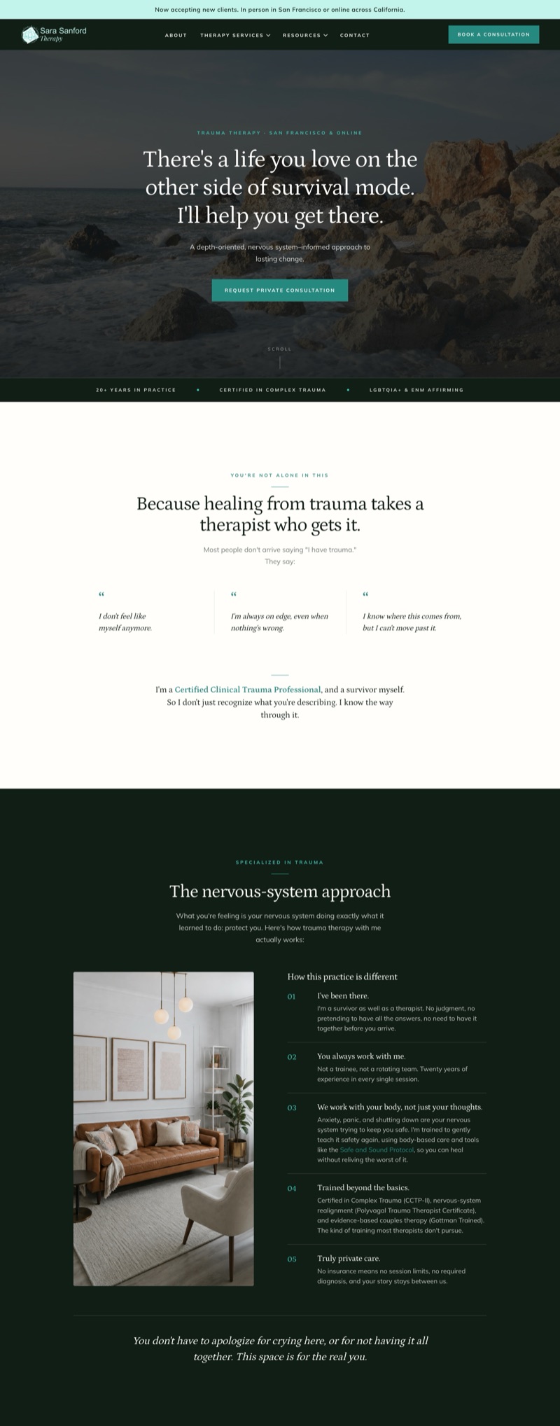 Willow Path Therapy website